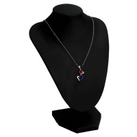 Něžný dámský náhrdelník s chirurgické oceli Love red,navy, black