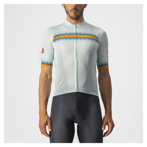 CASTELLI Cyklistický dres s krátkým rukávem - GRIMPEUR - světle modrá