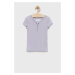 Dětské tričko Abercrombie & Fitch fialová barva