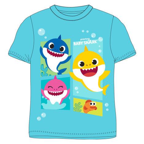 Chlapecké tričko Baby Shark 5202022, tyrkysová Barva: Tyrkysová