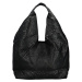 Nepřehlédnutelná dámská perforovaná koženková kabelka Briac, černá