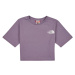 The North Face Girls S/S Crop Simple Dome Tee Fialová