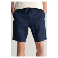 ŠORTKY GANT RELAXED LINEN DS SHORTS modrá