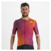 SPORTFUL Cyklistický dres s krátkým rukávem - ROCKET - růžová/oranžová/bordó