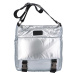 Módní volnočasová dámská taška z výrazného materiálu Gonzalo, silver