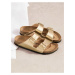 Dámské pantofle ve zlaté barvě Birkenstock Arizona