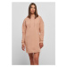 Dámské šaty // Urban Classics / Ladies Organic Oversized Terry Hoody Dress amber