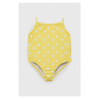 Jednodílné dětské plavky zippy žlutá barva