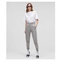 Tepláky karl lagerfeld logo tape sweat pants šedá