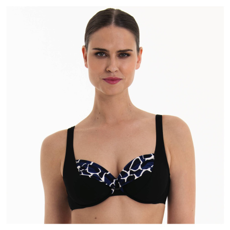 Style Hermine Top Bikini - horní díl 8438-1 schwarz/pool blue - Anita Classix