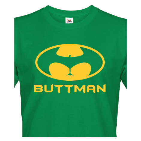 Pánské tričko s potiskem Buttman - parodie na trika Batman BezvaTriko