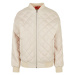 Dámská bomber bunda Urban Classics Oversized Diamond Quilted - béžová