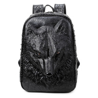 Originální batoh s 3D vlkem