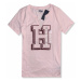 Tommy Hilfiger dámské tričko růžové Graphics v-neck 110-687