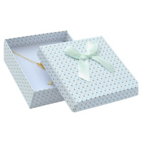 JKBOX Puntíkatá papírová krabička na malou sadu Blue Dots IK006