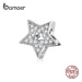 Stříbrný přívěsek třpytivá hvězda BSC210 LOAMOER