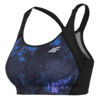 4F-SPORTS BRA-H4L21-STAD011-92A-MULTICOLOUR 2 ALLOVER Černá