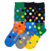 Meatfly ponožky Lexy Gift Pack Green Dots | Mnohobarevná