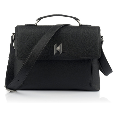 Taška na notebook karl lagerfeld k/turnlock briefcase černá