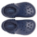 Crocs BAYA LINED CLOG K Dětské pantofle, tmavě modrá, velikost 29/30