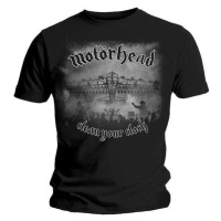 Motörhead Tričko Clean Your Clock B&W Unisex Black