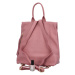 Dámský kožený batoh růžový - ItalY Ahmedus růžová