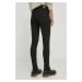 Džíny Pepe Jeans SKINNY JEANS HW SPARKLE dámské, černá barva, PL204606