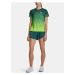 Zelené dámské vzorované sportovní tričko Under Armour Rush Cicada
