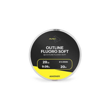 Avid carp návazcový fluorocarbon outline fluoro-soft 20m - 0.32 mm 15 lb/6.81 kg
