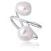 JwL Luxury Pearls Luxusní barokní prsten s pravými perlami JL0625