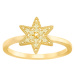 Swarovski Luxusní pozlacený prsten hvězda 5269948