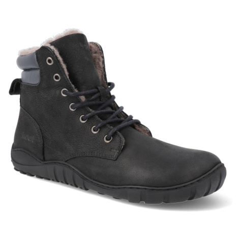 Barefoot dámské zimní boty Koel - Luka LambWool Black černé Koel4kids