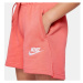 Nike SPORTSWEAR CLUB Dívčí šortky, lososová, velikost