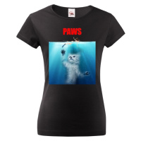 Dámske vtipné tričko s potiskem Paws - dárek na narozeniny