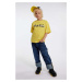 Dětské bavlněné tričko Marc Jacobs zlatá barva, s potiskem
