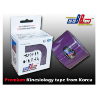 Kineziologický tejp BB Tape - 5 m x 5 cm Barva: fialová