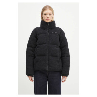 Bunda Columbia Puffect Sherpa dámská, černá barva, zimní, oversize, 2089231