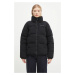 Bunda Columbia Puffect Sherpa dámská, černá barva, zimní, oversize, 2089231