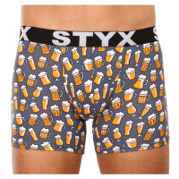 Pánské boxerky Styx long art sportovní guma pivo (U1357)