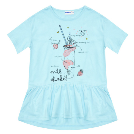 Dívčí tričko - Winkiki WJG 91401, světle tyrkysová Barva: Tyrkysová