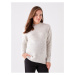 LC Waikiki Crew Neck Plain Long Sleeve Maternity Knitwear Sweater