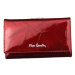 Luxusní dámská kožená peněženka Pierre Cardin Paulette, červená