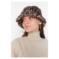 Trendyol Mink Leopard Bucket Women's Hat