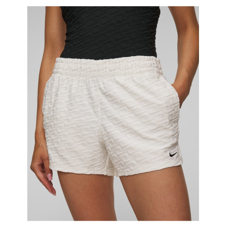 Bílé Dámské Koupací šortky Nike Swim Cover-ups Nike Swoosh Link Terry Short