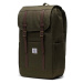 Batoh Herschel Retreat Backpack zelená barva, velký, hladký