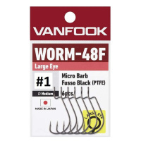 Vanfook Offsetové háčky Worm 48F Big Eye 6ks - Vel.1