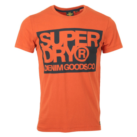 Superdry Denim Goods Co Print Tee Oranžová