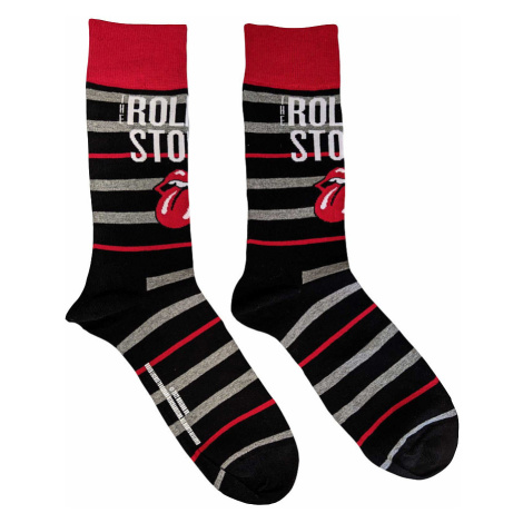 Rolling Stones ponožky, Logo &amp; Tongue Black, unisex RockOff