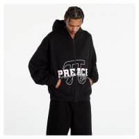 PREACH Varsity Zip Hoody Washed Black