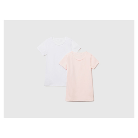 Benetton, Two T-shirts In Stretch Cotton United Colors of Benetton